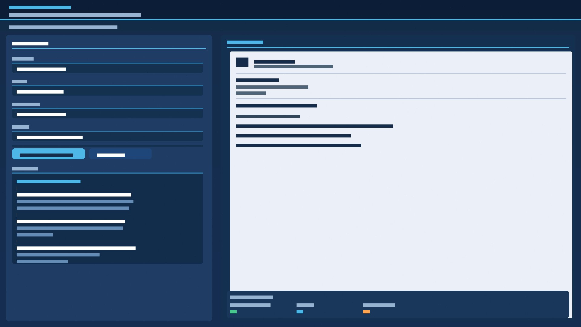 Anfragentool Benutzeroberfl&auml;che