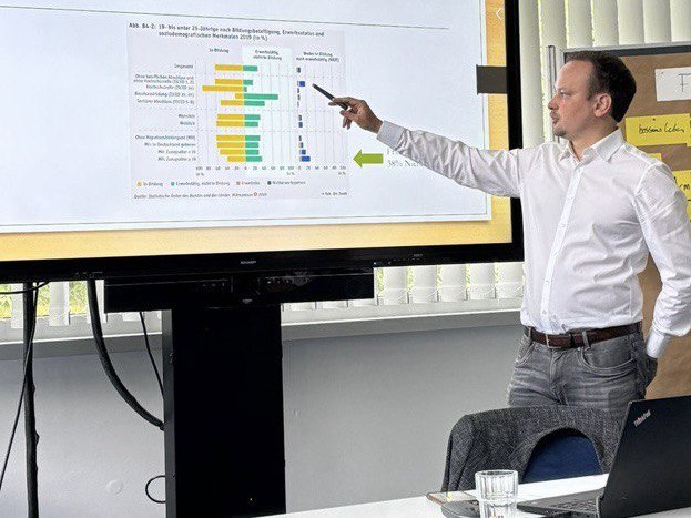 Matthias Fischbach bei einem Seminar